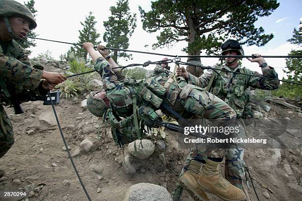 One Rope Bridge Ranger 109 Bridge Mountain (Nevada) Stock Photos, High-Res Pictures, and ...