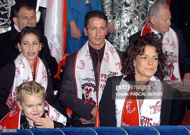 Princesse Stephanie of Monaco, her daughter Camille , her husband Adans Lopes Peres an artist from "The Peres Brothers" from Portugal, attend 15...