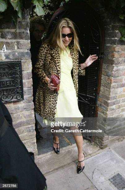 Model Kate Moss leaves her West London home on her 30th birthday today January 16, 2004 in London. It has been rumoured that she would be celebrating...