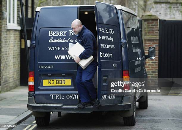 Gifts arrive at the home of Kate Moss on her 30th birthday January 16, 2004 in London. It was rumoured that she would be celebrating her birthday in...