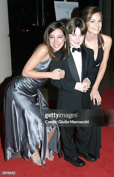 Rachel Boston, Ethan Dampf, and Vanessa Lengies attend The Fifth Annual Hollywood Makeup Artist & Hairstylist Guild Awards on January 17, 2003 in...