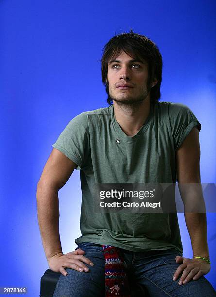 Actor Gael Garcia Bernal of the film "The Motorcycle Diaries" poses for portraits during the 2004 Sundance Film Festival January 17, 2004 in Park...