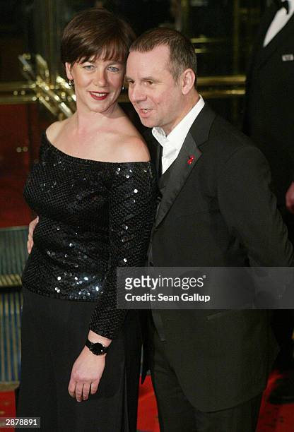 German actor Joachim Krol and his wife Heidrun Teusner-Krol attend the German Film Ball at the Bayerischer Hof January 17, 2004 in Munich, Germany.