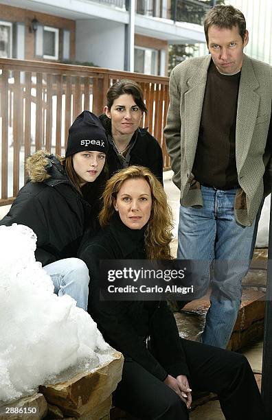 Actress Kristen Stewart, director Jessica Sharzer, actor D.B. Sweeney and actress Elizabeth Perkins of the film "Speak" pose for portraits during the...