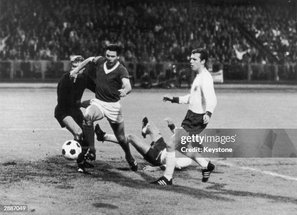 Bayern Munich beat Glasgow Rangers in the European Cup Winners Cup at Nuremberg, 31st May 1967.