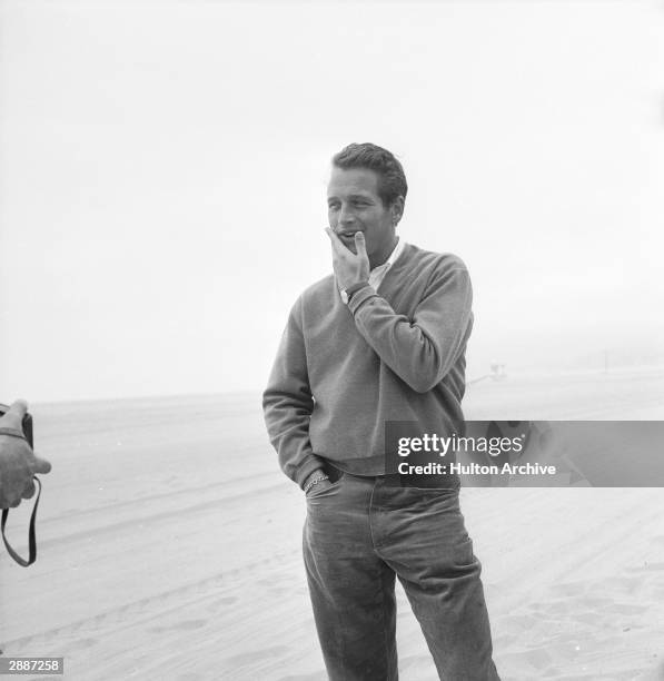 American actor Paul Newman poses or a photograph, circa 1958.