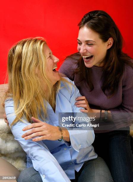 Actress Claire Forlani and director Nancy Hower pose for a portrait in support of their film Memron which premiered at the Slamdance Film Festival...