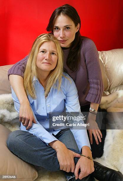 Actress Claire Forlani and director Nancy Hower pose for a portrait in support of their film Memron which premiered at the Slamdance Film Festival...