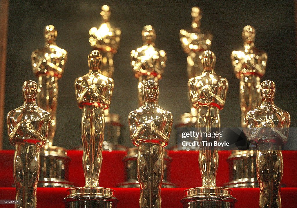 Oscar Statuettes On Display At Chicago Museum Of Science & Industry