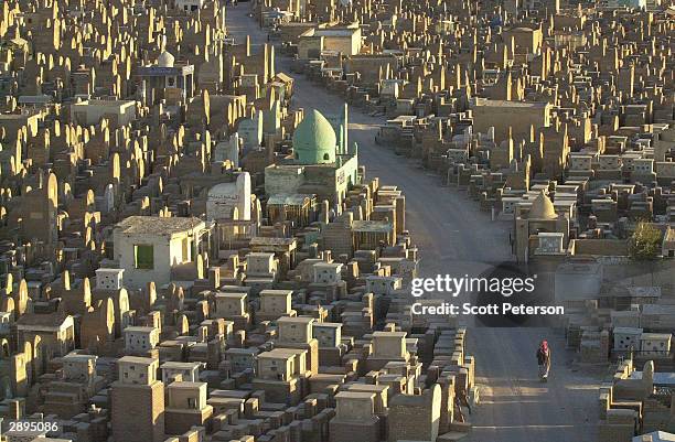 The graves of an estimated five million Shiite Muslim faithful spread out around the gold-leafed Imam Ali shrine, making it among the largest...