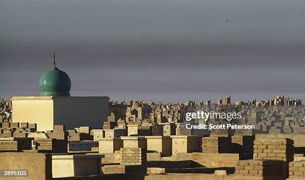 The graves of an estimated five million Shiite Muslim faithful spread out around the gold-leafed Imam Ali shrine, making it among the largest...