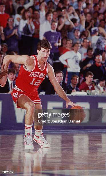 UNIVERSITY OF INDIANA GUARD STEVE ALFORD DURING THE HOOSIERS VERSUS NORTHWESTERN WILDCATS GAME AT MCGAW HALL IN EVANSTON, ILLINOIS.