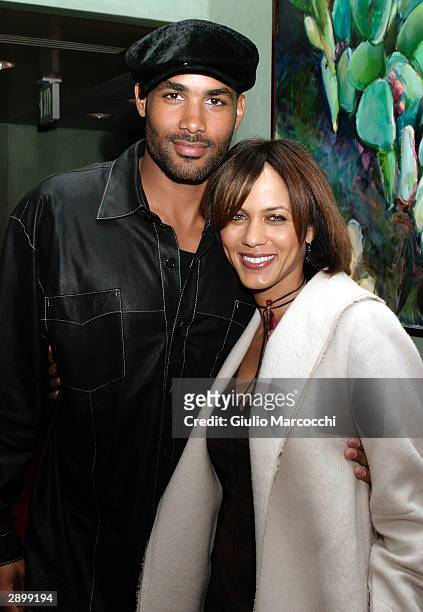 Actress Nicole Ari Parker and actor Boris Kodjoe attend Showtime's Pre Golden Globe Party on January 24, 2004 in Hollywood, California.