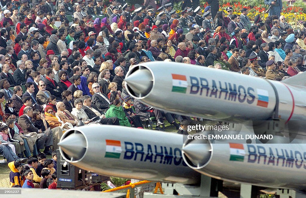 Brahmos cruise missiles, built by India