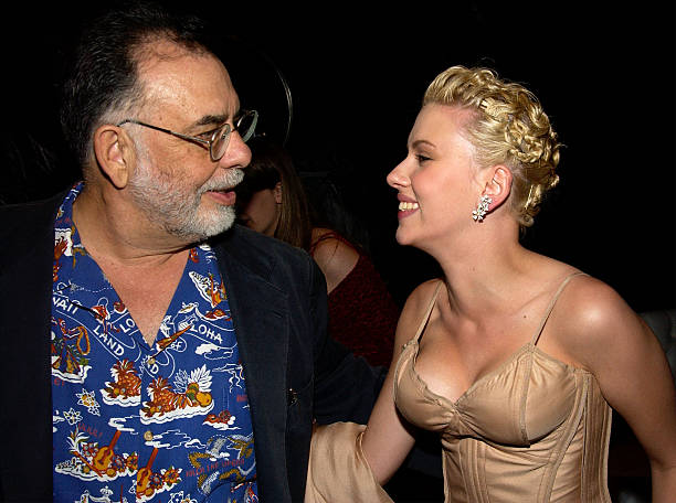 Director Francis Ford Coppola and actress Scarlett Johansson attend the Universal-Focus Features after-party during the 61st Annual Golden Globe...