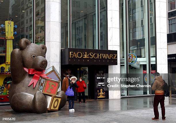 Schwarz, the world famous toy store, is seen January 27, 2004 in New York. The flagship FAO Schwarz toy store on New York's Fifth Avenue will be...