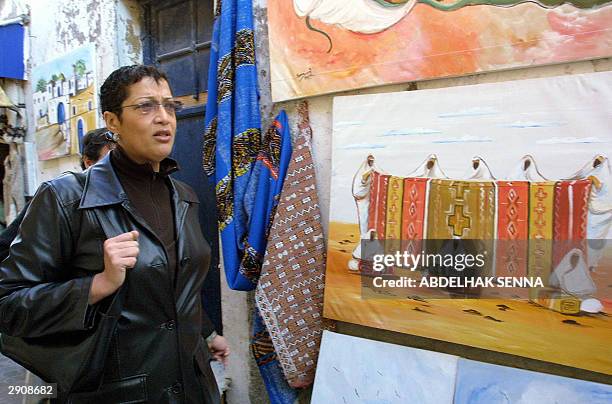 Asma Chaabi, the first-ever Moroccan woman elected mayor, in position since September 2003 in the City Hall of Essaouira, coastal town on the...