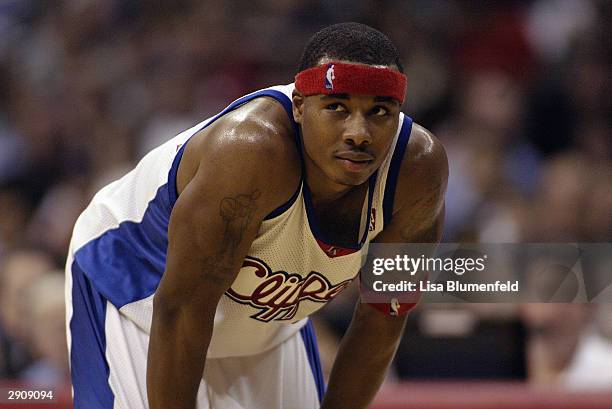 Quentin Richardson of the Los Angeles Clippers stands on the court during the game against the Sacramento Kings at Staples Center on January 19, 2004...