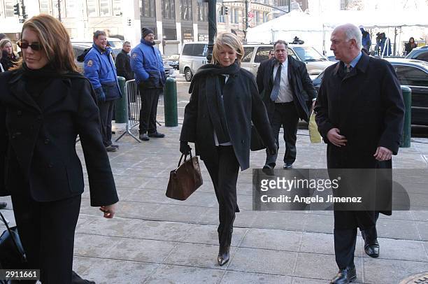 Martha Stewart , accompanied by her daughter Alexis , arrives at federal court January 29, 2004 in New York City. Stewart is charged with obstruction...