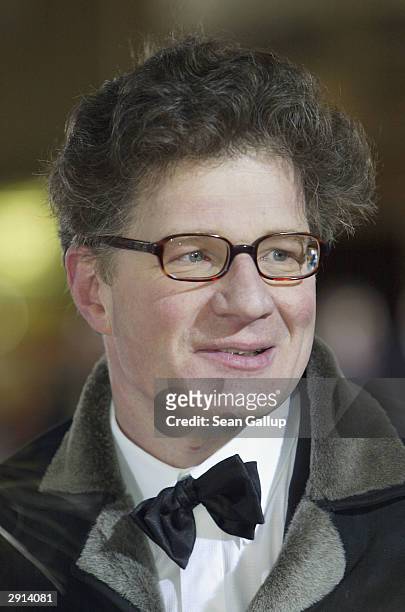 German television talk show host Roger Willemsen arrives at the 2004 DIVA Video Awards on January 29, 2004 in Munich, Germany.