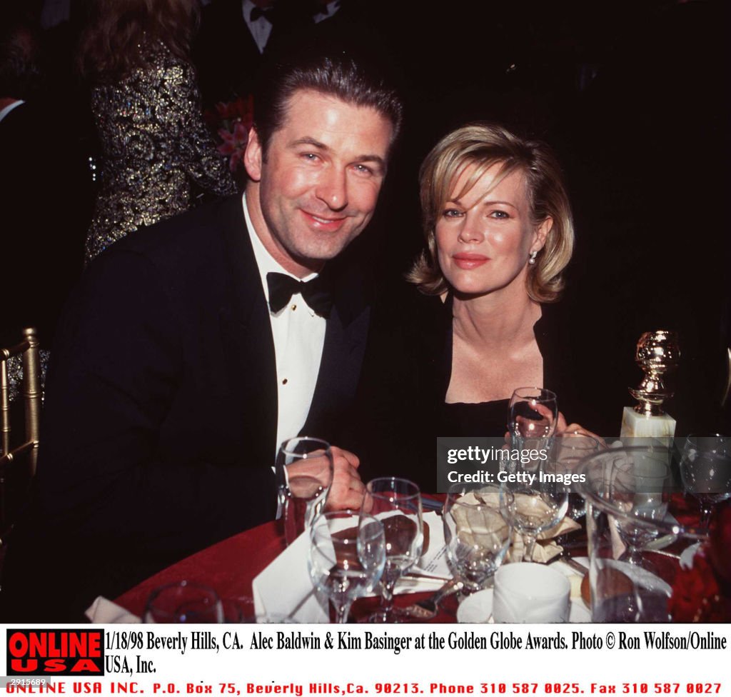 Baldwin And Basinger At Golden Globes