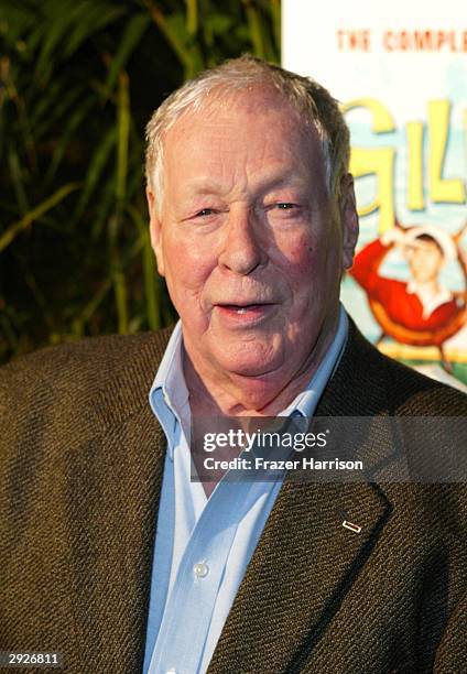 Actor Russell Johnson arrives at the launch party for "Gilligan's Island: The Complete First Season" on February 03, 2004 in Marina del Rey,...