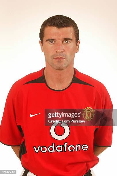 Portrait of Roy Keane during the Manchester United official photo-call at Old Trafford on August 11, 2003 in Manchester, England.