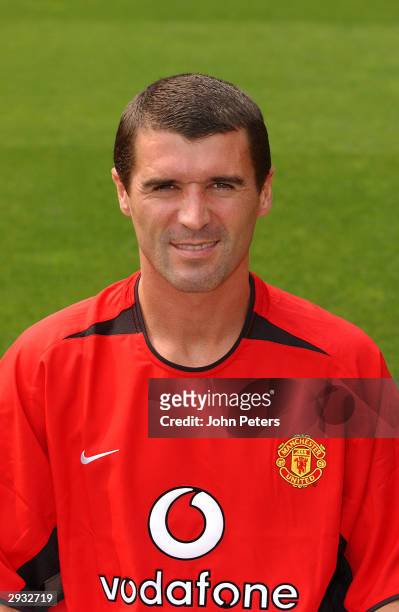 Portrait of Roy Keane during the Manchester United official photo-call at Old Trafford on August 11, 2003 in Manchester, England.