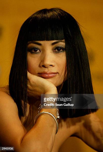 Chinese actress Bai Ling attends the news conference to "Beautiful Country" at the 54th annual Berlinale International Film Festival February 8, 2004...