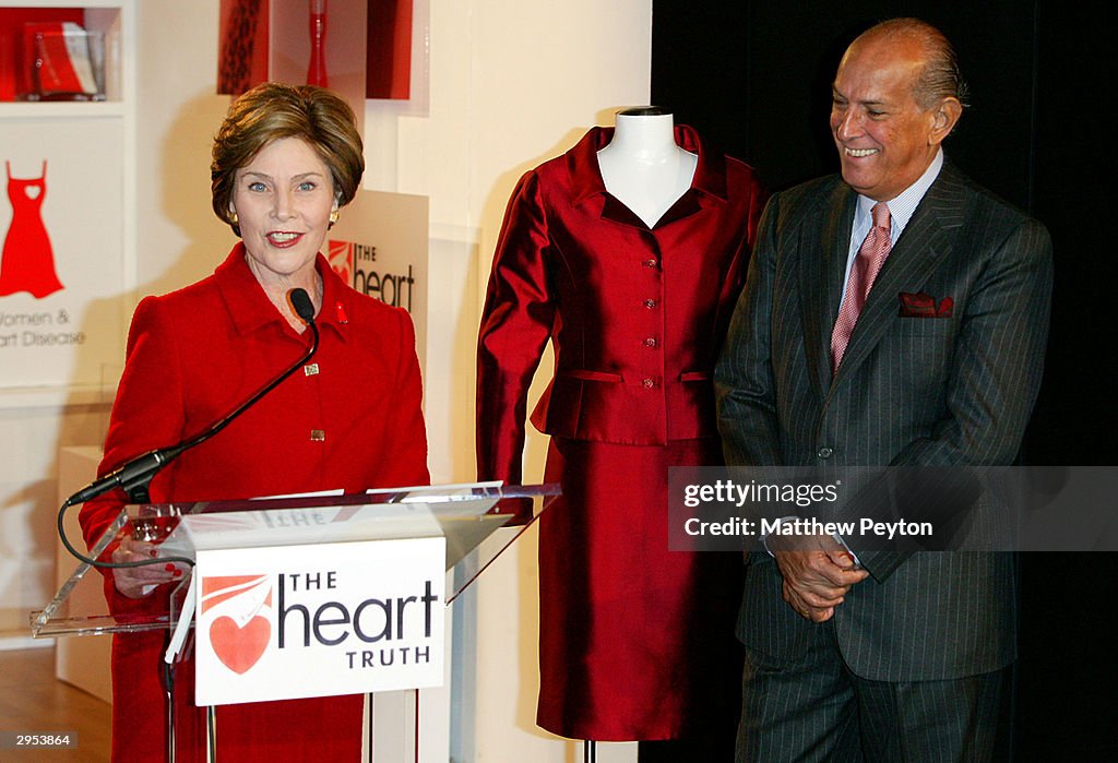 Laura Bush At Heart Truth Campaign In New York