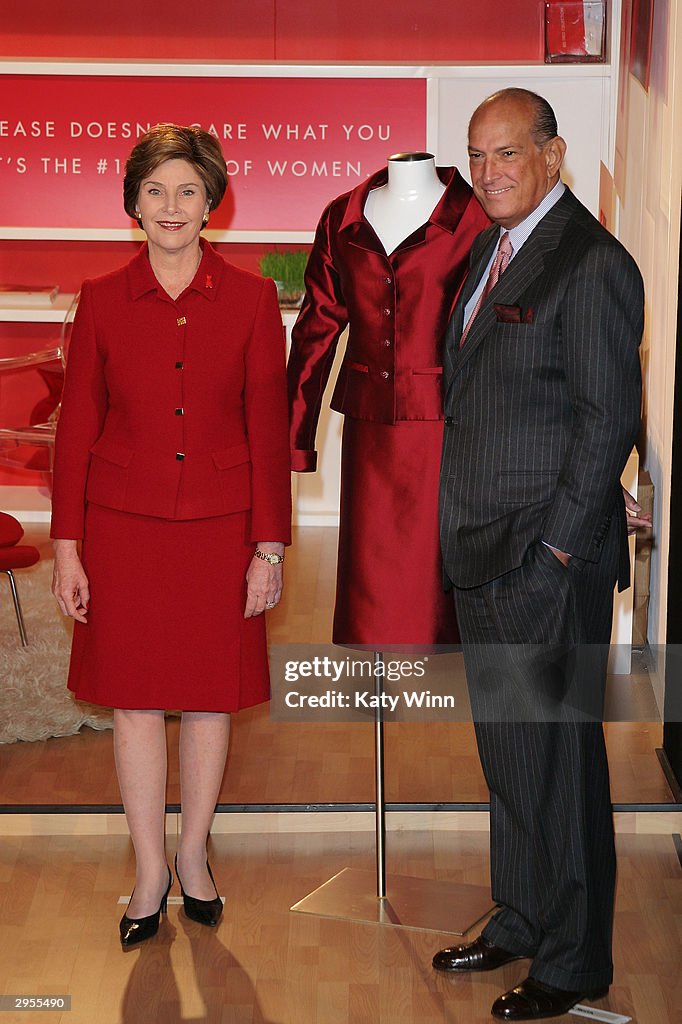 Laura Bush At Heart Truth Campaign In New York