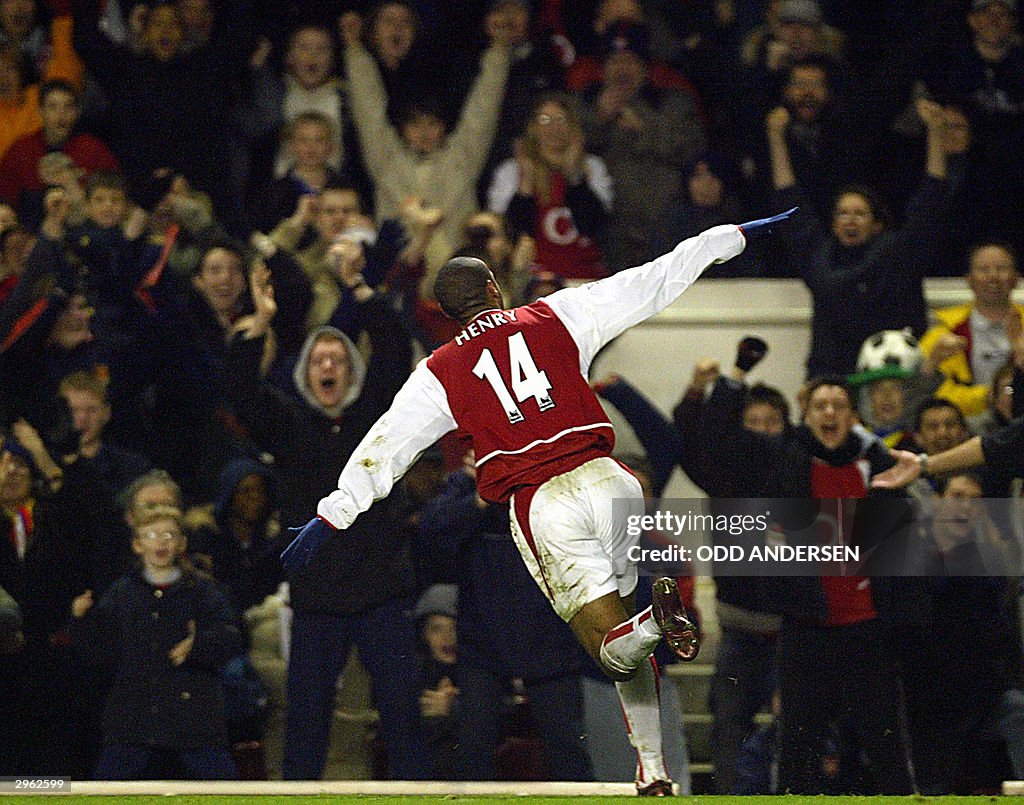 Arsenal's French forward Thierry Henry c
