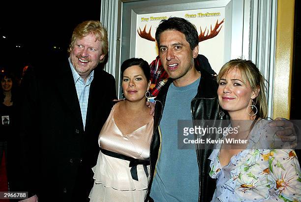 Director Donald Petrie, actors Marcia Gay Harden, Ray Romano and Maura Tierney pose at the premiere of "Welcome to Mooseport" at the Village Theater...