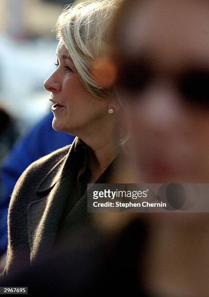 Martha Stewart arrives at federal court with her daughter Alexis February 11, 2004 in New York City. Stewart faces charges of conspiracy, obstruction...