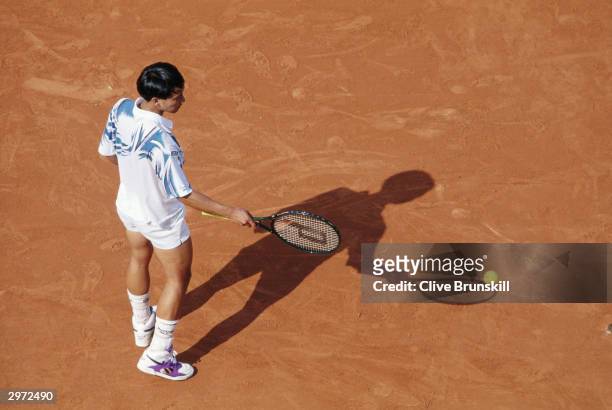 Michael Chang of the USA in action during The Roland Garros Tennis Championships held in Paris, France on the 24th of May 1994.