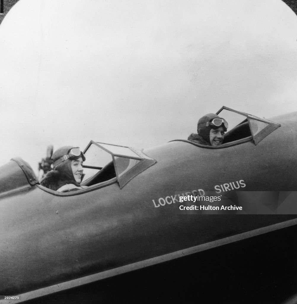 The Lindbergh's In a Lockheed Sirus Plane