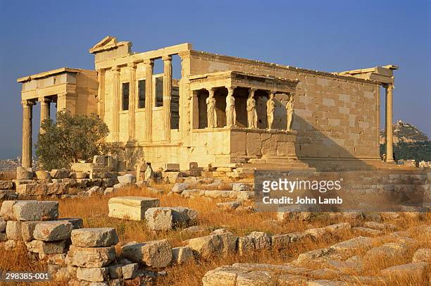 greece,athens,the acropolis,the erechtheion - athens2004travel fotografías e imágenes de stock
