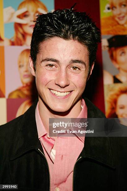 Actor Eli Marienthal attends the "Confessions Of A Teenage Drama Queen" premiere at the Loews E-Walk Theater February 17, 2004 in New York City.