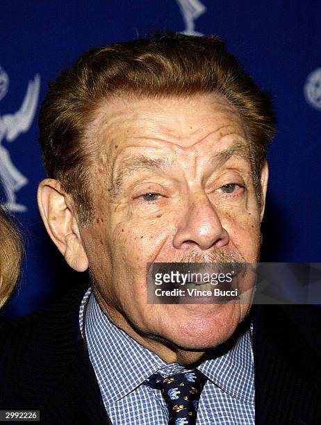 Actor Jerry Stiller attends The Academy of Television Arts and Sciences presentation of "Behind the Scenes of King of Queens" on February 17, 2004 in...
