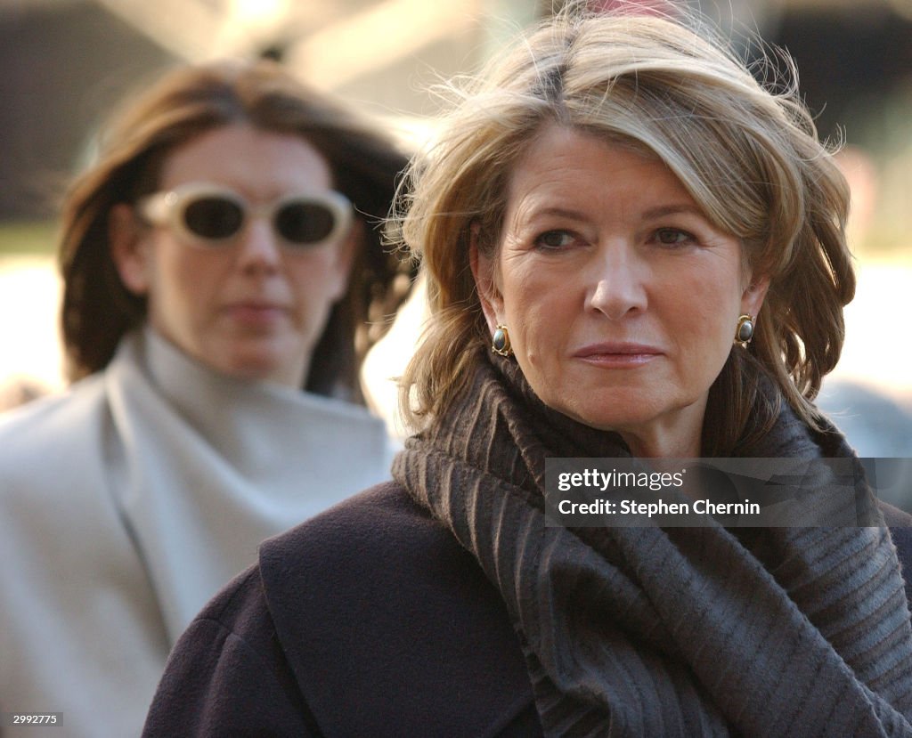 Martha Stewart Trial Continues In New York City
