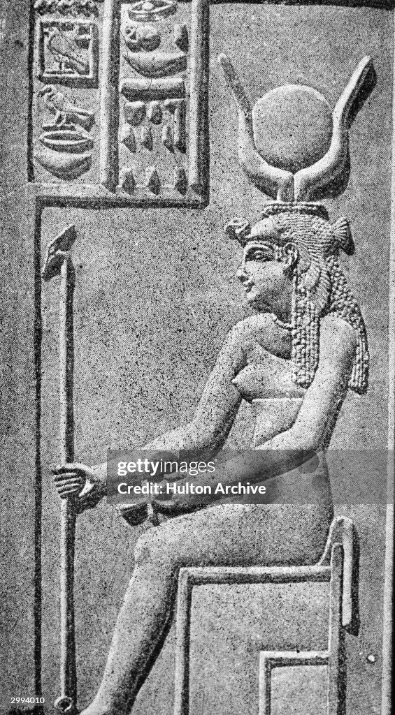 Wall Carving Of Egyptian God Isis