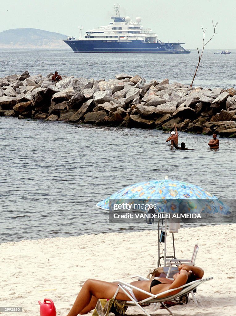 The yacht Octopus (126m long) which belo