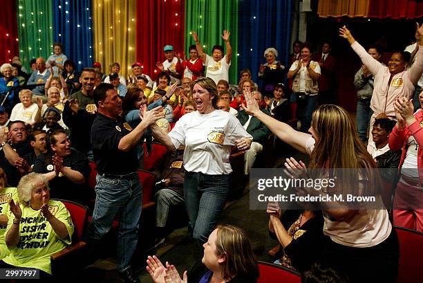 Game show contestant is chosen to play during the 6000th taping of "The Price Is Right" television show on February 19, 2004 at CBS Television...