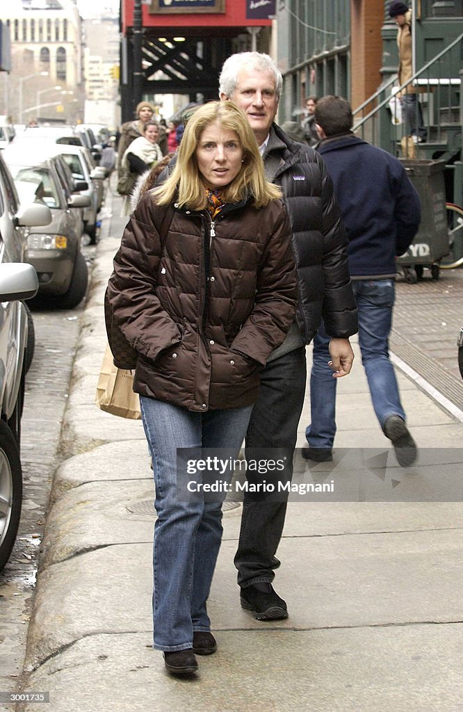 Caroline Kennedy Schlossberg and her husband Edwin Schlossberg take a ...