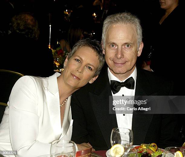 Actress Jamie Lee Curtis and her husband Christopher Guest attend the 6th Annual Costume Guild Awards reception at the Beverly Hilton Hotel February...