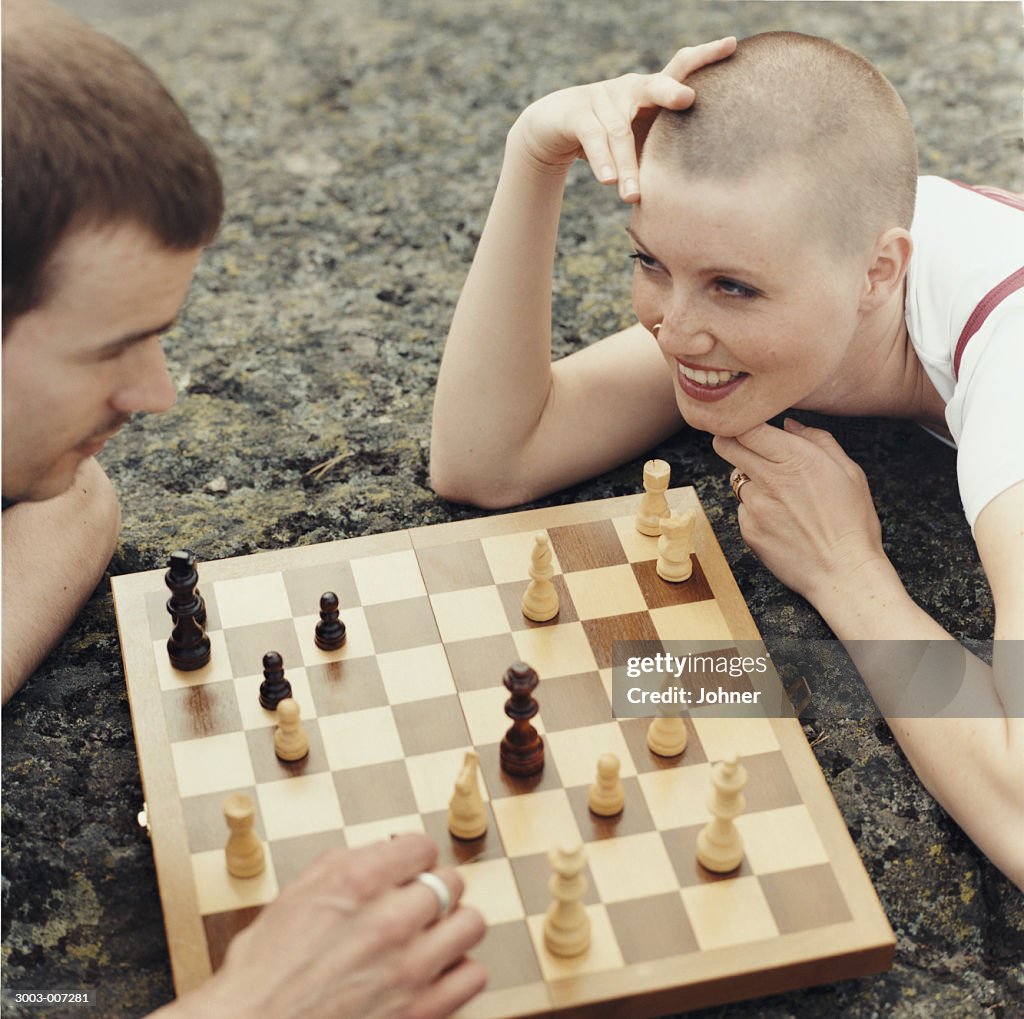 Couple Playing Chess