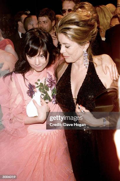 Icelandic pop star Bjork arrives at the premiere of her film "Dancer In The Dark" at the International Film Festival on May 17, 2000 in Cannes,...
