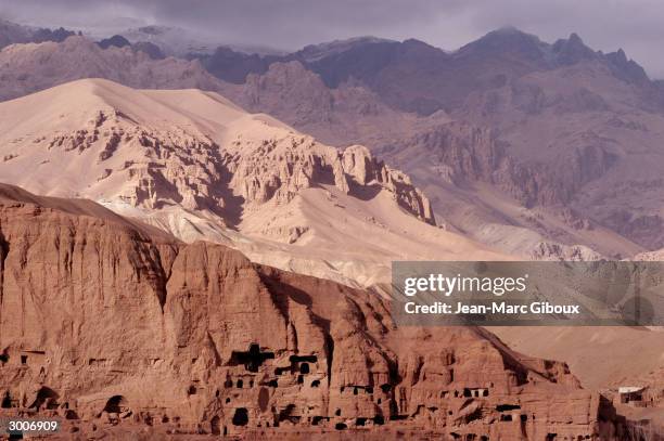 The Koh-e-baba mountain range surrounds the Bamiyan Valley November 23 site of Bamiyan's famed 5th century Buddhas which were blown up by the Taliban...