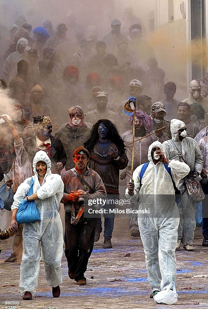 Greek Revellers Celebrate 'Clean Monday'