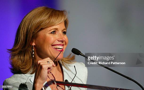 Co-Anchor of the Today show and Contributing Anchor for Dateline NBC, Katie Couric addresses the auidence on day two of the Office Depot Success...
